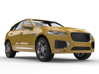 Sarı hardal modern Suv