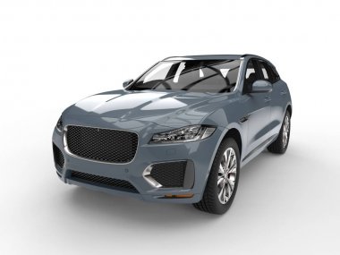 Kül gri mavi modern 4 x 4 Suv