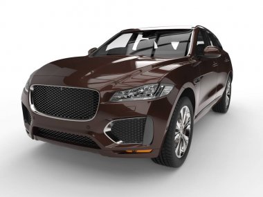 Koyu kahverengi modern Suv 