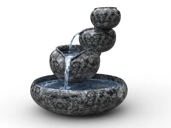 Kleiner schöner Zen-Brunnen — Stockfoto