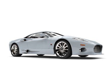 Hava hafif mavi modern süper spor otomobil 