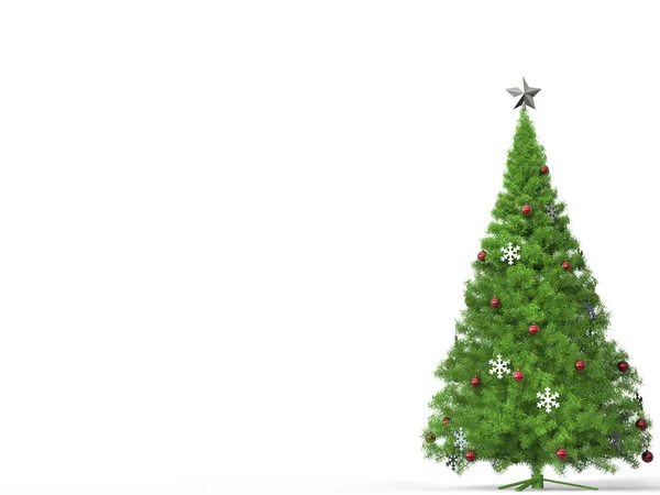 Χριστουγεννιάτικο δέντρο - πρότυπο ευχετήριας κάρτας — Φωτογραφία Αρχείου