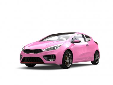 Şeker pembe modern Kompakt elektrikli otomobil