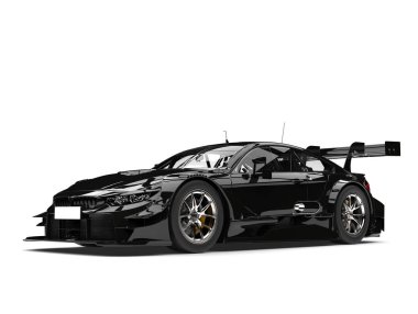 Şaşırtıcı siyah süper araba - güzellik vurdu