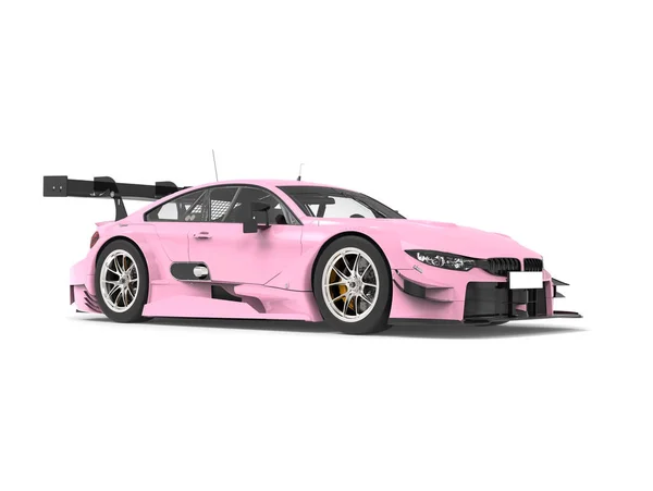 魅力的なピンクのスーパー レース車 - 美しさのショット — ストック写真