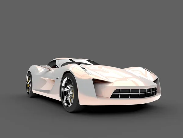 Bella opalescente moderna concept car sportiva — Foto Stock