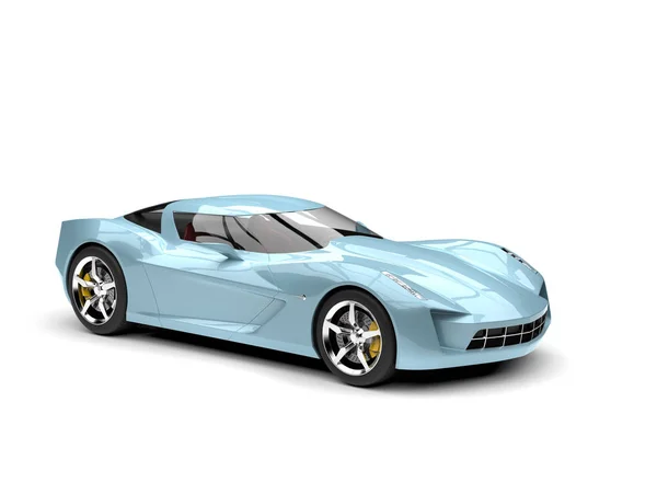 베이비 블루 슈퍼 스포츠 컨셉 자동차 — 스톡 사진