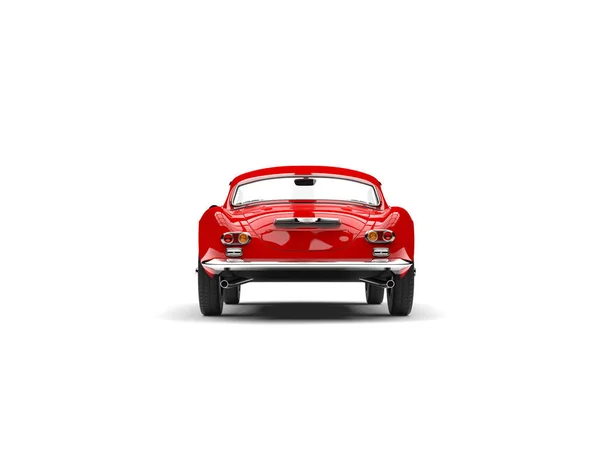 Ogień czerwony rocznika samochodu sportowego - widok z tyłu — Zdjęcie stockowe