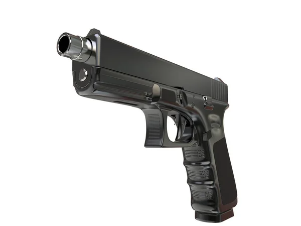 Pistola Táctica Moderna Metal Negro — Foto de Stock