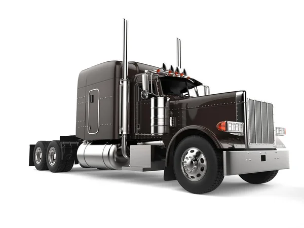 Brown Wheeler Truck Trailer — Stock Photo, Image