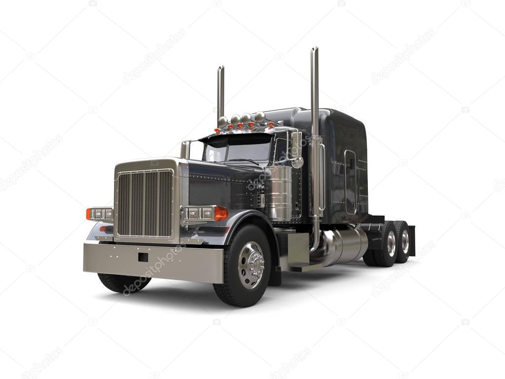 Heavy duty dark gray big truck