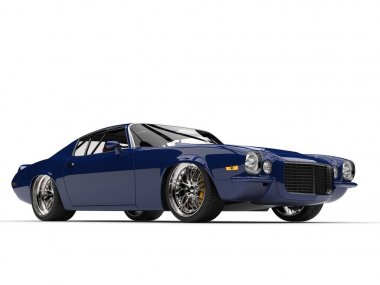 Kadmiyum mavi vintage Amerikan arabası