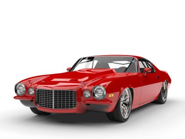 Kırmızı kırmızı klasik vintage Amerikan otomobil