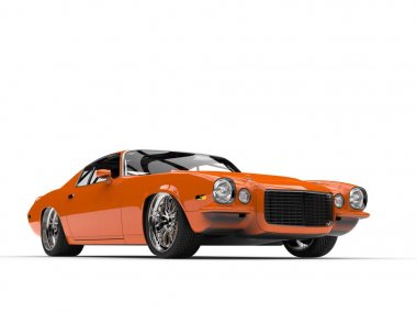 Mango turuncu vintage Amerikan arabası