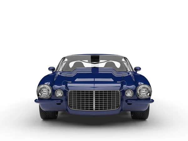 Кадмій Синій Vintage Американський Автомобіль Вид Спереду — стокове фото