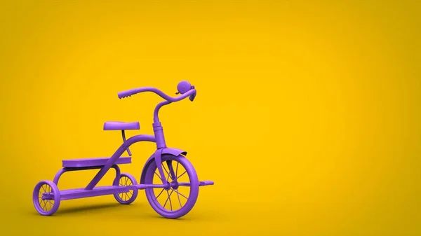 Beautiful Deep Purple Toy Tricycle — Stock Photo, Image