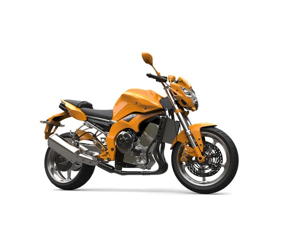 Laranja Dourada Legal Esportes Motocicleta — Fotografia de Stock