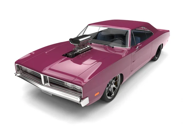 Lawenda Purple Vintage Amerykański Samochód Mięśni — Zdjęcie stockowe
