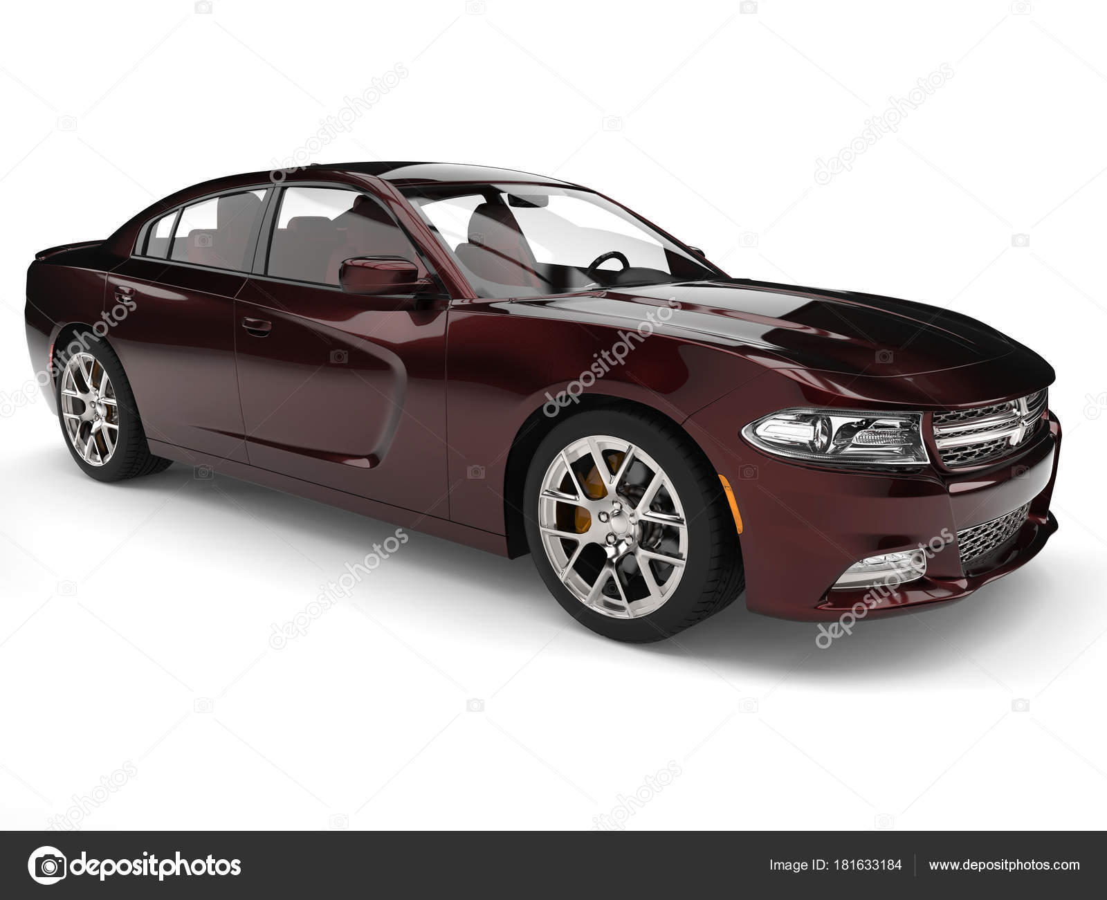 Dark Red Metallic Fast Car Stock Photo by ©Trimitrius 181633184