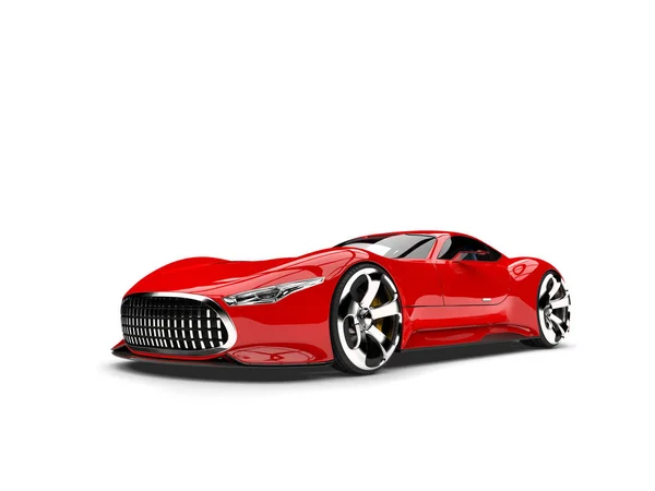 Fuoco Rosso Moderno Super Sport Auto — Foto Stock