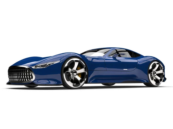 Імперський Синій Сучасний Супер Спортивний Автомобіль — стокове фото