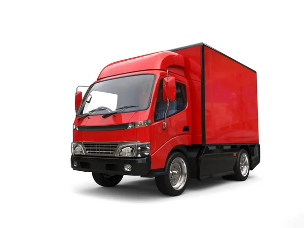 Kleine Rode Vak Vrachtwagen — Stockfoto