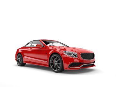 Güzel kırmızı lüks modern Cabrio araba