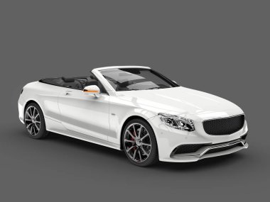 Melek beyaz modern lüks Cabrio araba