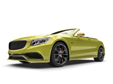Metalik sheen yeşil modern lüks Cabrio araba