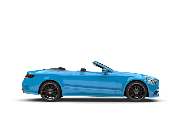 Azúr Kék Modern Ízléses Cabriolet Autó — Stock Fotó