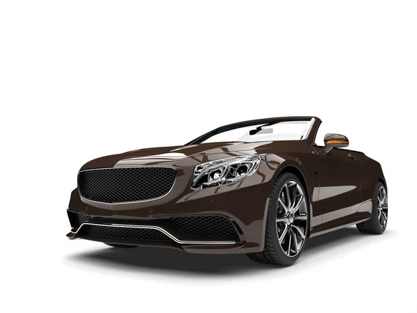 Dark Chocolate Brown Convertible Car — Stock Photo, Image