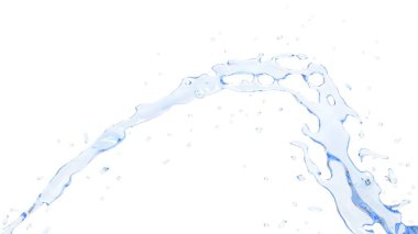 Taze temiz mavi su çizgi