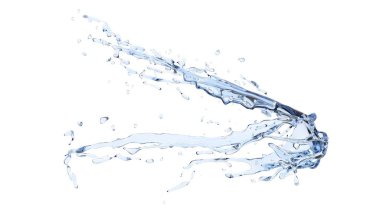 Saf su yüksek hız etkisi sıçrama