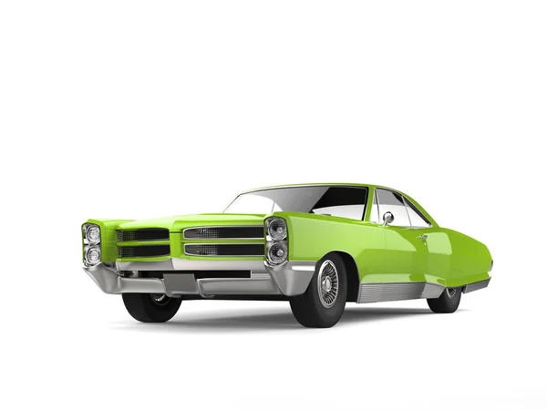 Супер Зеленый Винтажный Автомобиль Студийный Снимок — стоковое фото