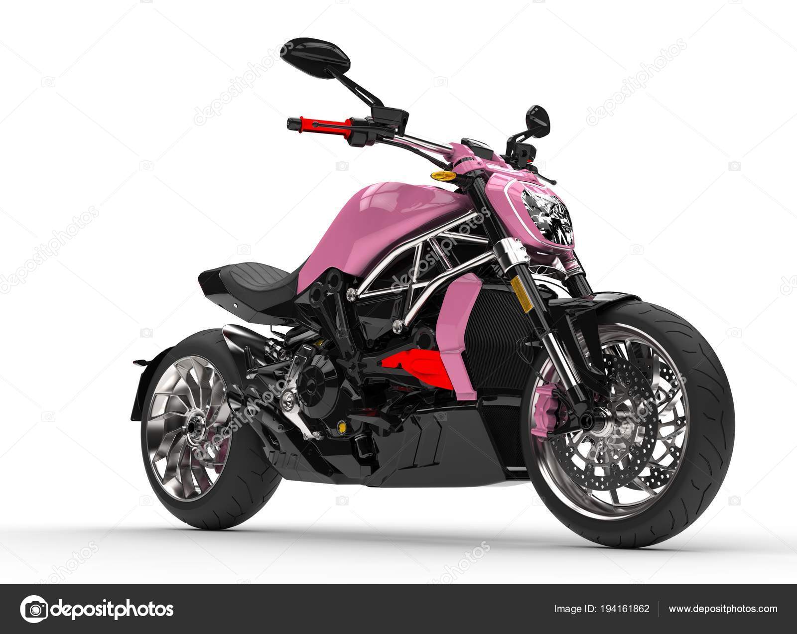 Cool Pink Modern Motorcycle — Stock Photo © Trimitrius #194161862