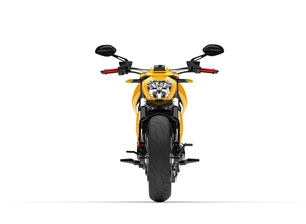 Modern Sárga Super Bike Farok Elülső Kilátás — Stock Fotó