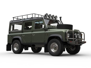 Metalik yeşil Suv dört tekerlekli sürücü araç