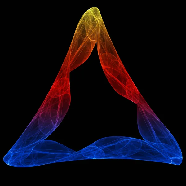 Abstrakta Triangulär Rökig Form — Stockfoto