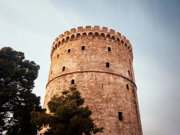 Tour Blanche Thessalonique Ancienne Tour Prison — Photo