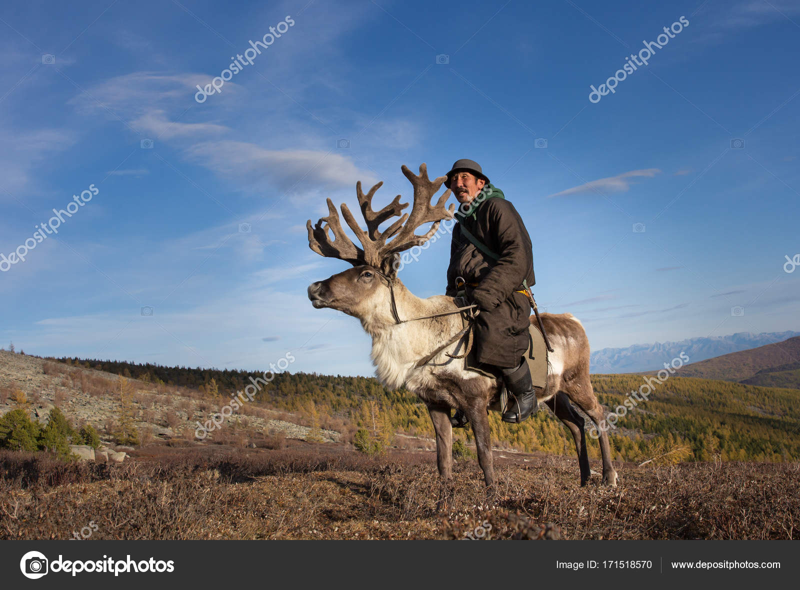 Guy Riding A Deer