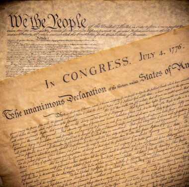 American founding documents. The constitution and Declaration of Independence.