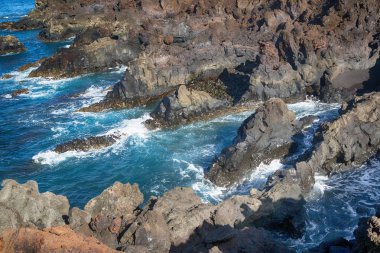 Lanzarote Adası kayalık peyzaj