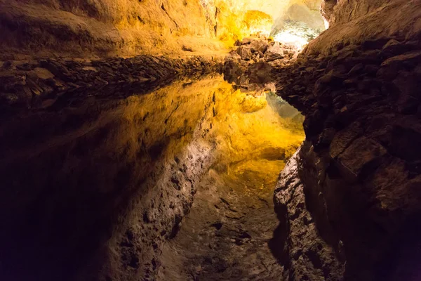 Cueva de los Verdes, en Lanzarote, Canarias — Foto de Stock