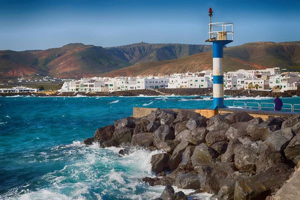 Paysage rocheux de l "île de Lanzarote — Photo