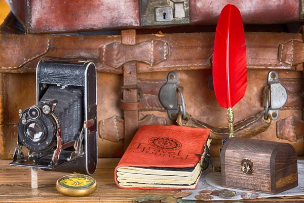 Vintage Adventures Equipment — Stock Photo, Image