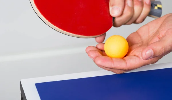 Giocatore di ping pong — Foto Stock