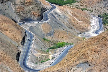 Atlas Dağları Fas yolda