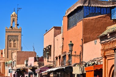 Street of Marrakesh Medina, Morocco clipart
