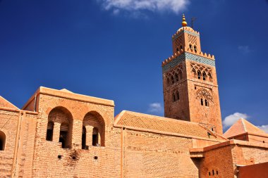Marakeş 'in güneybatısındaki Koutoubia Camii.