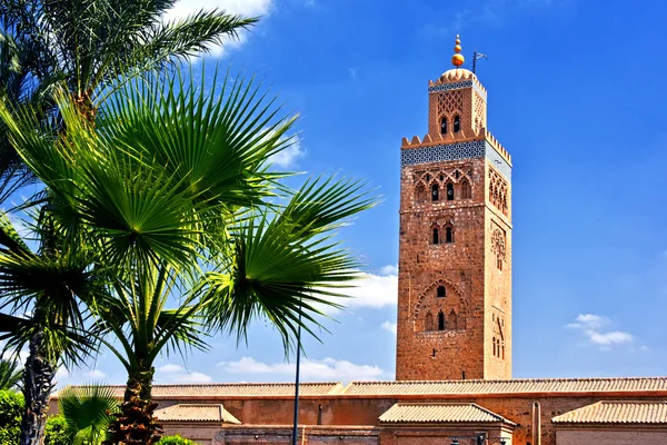 Koutoubia moskén i sydvästra Medina kvartalet Marrakech — Stockfoto